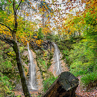 Buy canvas prints of Grey Mares Tail Waterfall Llanrwst  by Adrian Evans