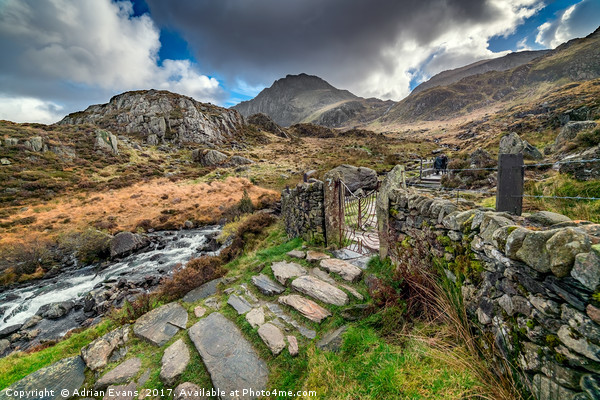 Gate to Snowdonia Picture Board by Adrian Evans