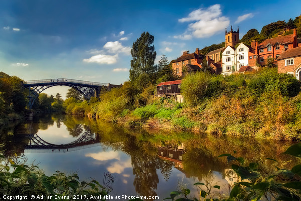 The Iron Bridge Shropshire  Picture Board by Adrian Evans