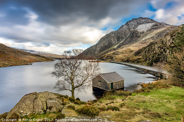 Lake Ogwen Snowdonia Picture Board by Adrian Evans