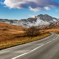 Buy canvas prints of Wnter Scenery Snowdonia by Adrian Evans