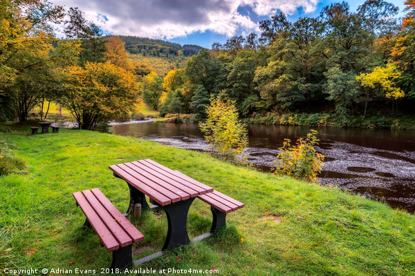 Snowdonia River Betws-y-Coed Picture Board by Adrian Evans