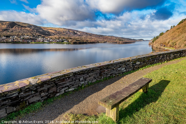 Llanberis Viewpoint Snowdonia Picture Board by Adrian Evans