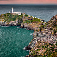 Buy canvas prints of South Stack Lighthouse Anglesey by Adrian Evans