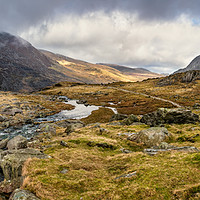 Buy canvas prints of Pen Yr Ole Wen and Tryfan Mountain by Adrian Evans