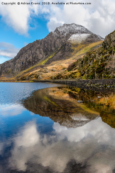 Tryfan Mountain Snowdonia Picture Board by Adrian Evans