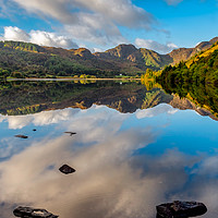 Buy canvas prints of Lake Crafnant Snowdonia by Adrian Evans