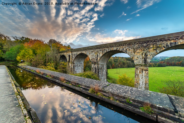 Chirk Aqueduct And Viaduct Picture Board by Adrian Evans
