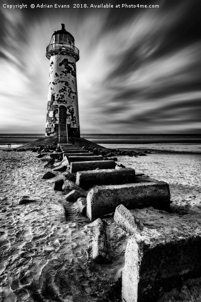 Point of Ayr Lighthouse Wales Picture Board by Adrian Evans