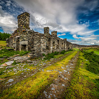 Buy canvas prints of Cottage Ruin Snowdonia by Adrian Evans
