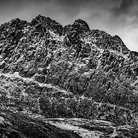 Buy canvas prints of Tryfan mountain East Face  by Adrian Evans