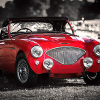 Buy canvas prints of Austin Healey 100 by Adrian Evans