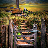 Buy canvas prints of Gate to the Holy Island  by Adrian Evans