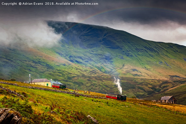 Steam Trains To The Summit Picture Board by Adrian Evans