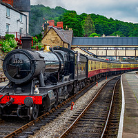 Buy canvas prints of Steam Locomotive Wales by Adrian Evans