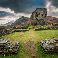 Buy canvas prints of Castle  Dolbadarn Snowdonia by Adrian Evans
