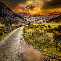 Buy canvas prints of Nant Ffrancon Pass in Snowdonia  by Adrian Evans