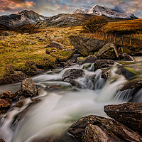 Buy canvas prints of Snowdon Horseshoe Wales by Adrian Evans