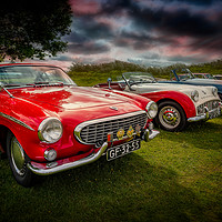 Buy canvas prints of Volvo P1800 Classic Car by Adrian Evans