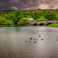 Buy canvas prints of Stone Bridge Llanberis Wales by Adrian Evans