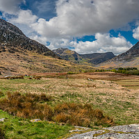 Buy canvas prints of Tryfan and The Ogwen Valley Snowdonia  by Adrian Evans