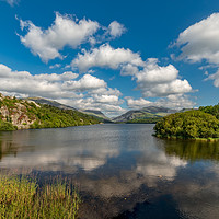 Buy canvas prints of Lake Padarn Llanberis Wales by Adrian Evans