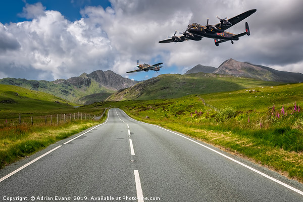 Lancaster in Snowdonia Picture Board by Adrian Evans