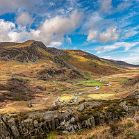 Buy canvas prints of Nant Ffrancon Valley Wales by Adrian Evans