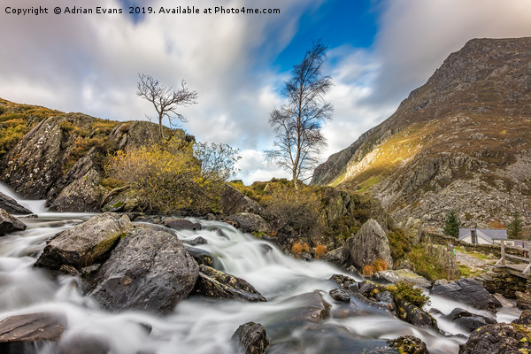 Soothing Waters Snowdonia Picture Board by Adrian Evans