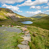 Buy canvas prints of Teyrn Lake Snowdonia Wales by Adrian Evans