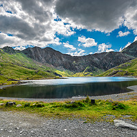 Buy canvas prints of Glaslyn Lake and Snowdon Mountain by Adrian Evans