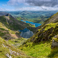 Buy canvas prints of Footpaths from Snowdon Mountain by Adrian Evans