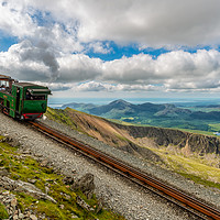 Buy canvas prints of Mountain Railway Snowdonia by Adrian Evans