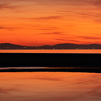 Buy canvas prints of Seascape Sunset Panorama by Adrian Evans