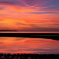Buy canvas prints of Seascape Sunset Rhyl Wales by Adrian Evans