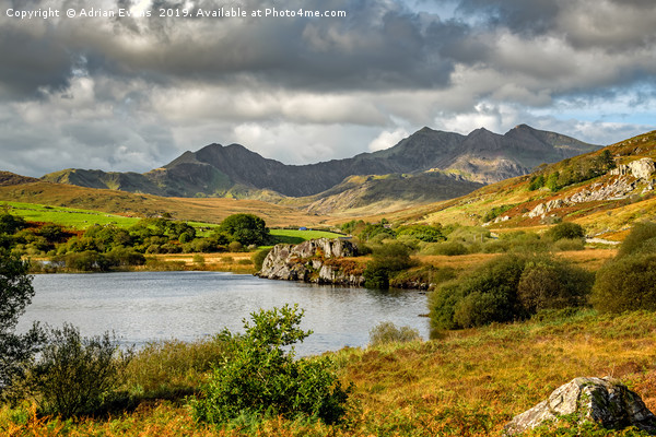 Autumn View Snowdonia National Park Picture Board by Adrian Evans