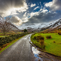 Buy canvas prints of Welsh Valley Winter by Adrian Evans