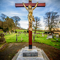 Buy canvas prints of Jesus On The Cross by Adrian Evans