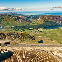 Buy canvas prints of Snowdon Summit View Wales by Adrian Evans