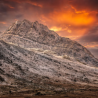 Buy canvas prints of Tryfan Mountain East Face Wales by Adrian Evans