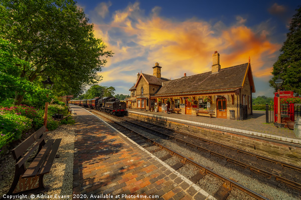 Arley Railway Station England Picture Board by Adrian Evans