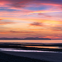 Buy canvas prints of Beach Sunset Panorama by Adrian Evans