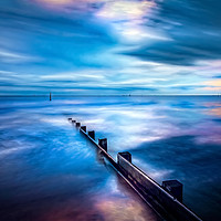 Buy canvas prints of Seascape Sunset Art by Adrian Evans
