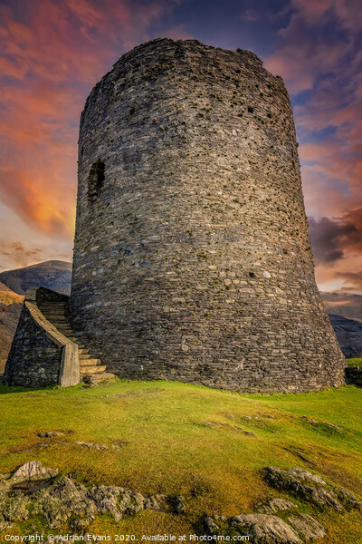 Dolbadarn Castle Snowdonia Wales Picture Board by Adrian Evans