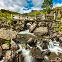 Buy canvas prints of Cwm Idwal Bridge Snowdonia by Adrian Evans