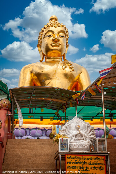 Buddha Golden Triangle Thailand Picture Board by Adrian Evans