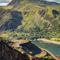 Buy canvas prints of Snowdonia Mountain from Slate Quarry by Adrian Evans