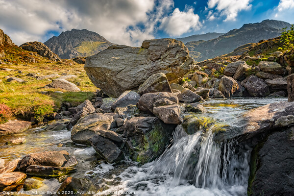 Tryfan Mountain Snowdonia Wales Picture Board by Adrian Evans