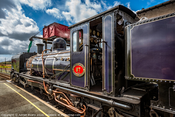 Steam Locomotive  No 87  Picture Board by Adrian Evans