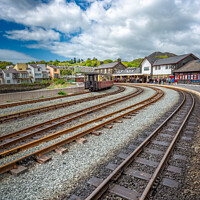Buy canvas prints of Porthmadog Railway Station Wales by Adrian Evans